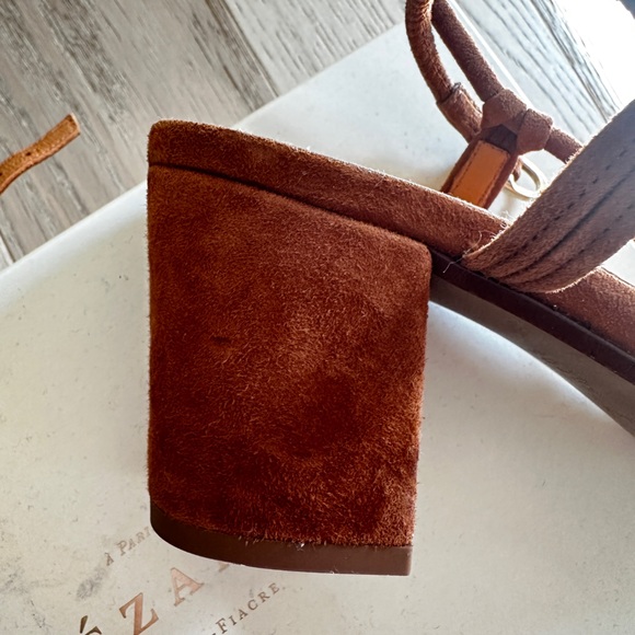 Sézane Gloria Sandals in Camel size 7/38 - Picture 11 of 16